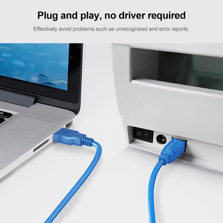 Cáp dữ liệu máy in USB 1.1 đầu đực AM sang đầu đực BM, dài 1.8m