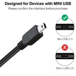 Cáp USB 2.0 AM sang Mini 5 chân, chiều dài: 1.5m, USB 2.0 AM sang Mini 5 chân