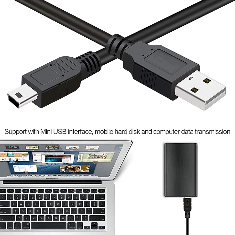 Cáp USB 2.0 AM sang Mini 5 chân, chiều dài: 1.5m, USB 2.0 AM sang Mini 5 chân