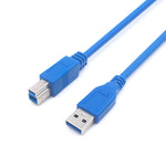 Cáp nối dài / truyền dữ liệu USB 3.0 A đực sang B đực, chiều dài: 5m, chiều dài: 1.5m