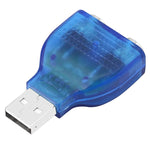 Bộ chuyển đổi USB đực sang PS/2 cái cho chuột / bàn phím, USB đực sang 2 PS/2 cái