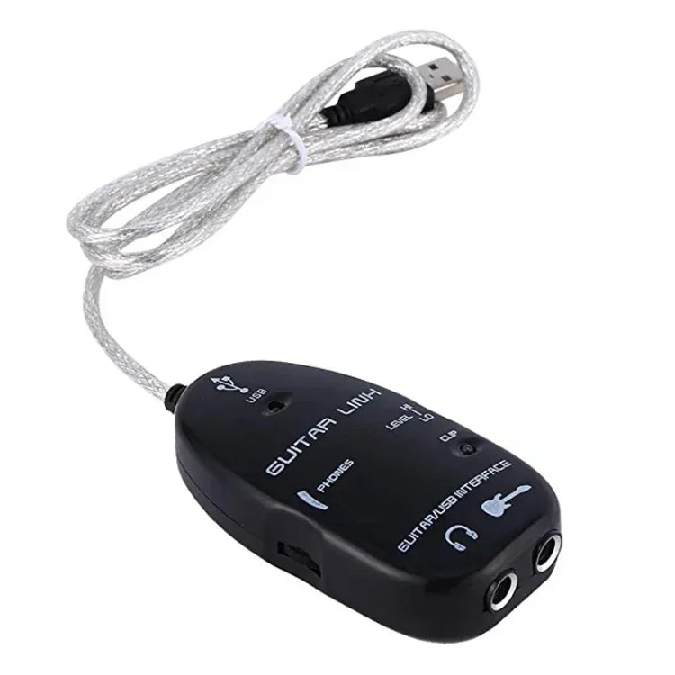 Cáp Kết Nối Guitar Giao Diện USB PC / MAC Thu Âm, Cáp Kết Nối Guitar Giao Diện USB (Màu Đen), Cáp Kết Nối Guitar Giao Diện USB (Màu Trắng)