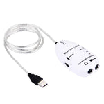 Cáp Kết Nối Guitar Giao Diện USB PC / MAC Thu Âm, Cáp Kết Nối Guitar Giao Diện USB (Màu Đen), Cáp Kết Nối Guitar Giao Diện USB (Màu Trắng)