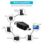 Bộ chuyển đổi USB 2.0 cái sang Mini USB 5 chân đực (chức năng OTG)