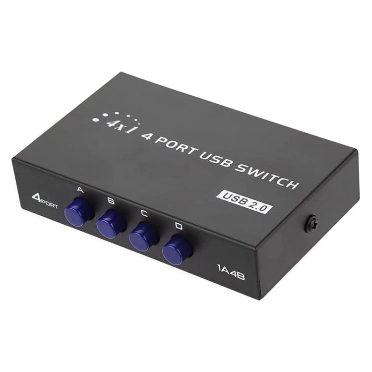 Bộ chia công tắc nhấn USB 2.0 tốc độ cao 4 cổng FENGJIE FJ-IA4B-C cho máy tính PC, máy quét, máy in, FENGJIE FJ-IA4B-C