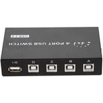 Bộ chia công tắc nhấn USB 2.0 tốc độ cao 4 cổng FENGJIE FJ-IA4B-C cho máy tính PC, máy quét, máy in, FENGJIE FJ-IA4B-C