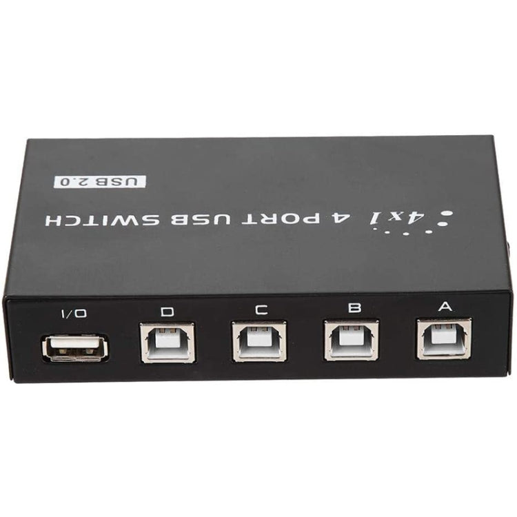 Bộ chia công tắc nhấn USB 2.0 tốc độ cao 4 cổng FENGJIE FJ-IA4B-C cho máy tính PC, máy quét, máy in, FENGJIE FJ-IA4B-C