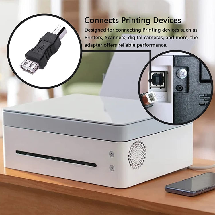 Bộ chuyển đổi USB 2.0 cái sang B đực, đầu nối AF sang BM cho máy in