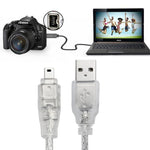 Cáp USB 2.0 đực sang Firewire IEEE 1394 4 chân đực iLink, chiều dài: 1.2m, USB AM sang 4 chân (1.5m)