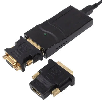 Bộ Chuyển Đổi USB 2.0 sang DVI / VGA / HDMI, Hỗ Trợ Full HD 1080P, Mở Rộng Đến 6 Màn Hình, Độ Phân Giải USB 2.0: 1920*1080