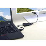 Cáp chuyển đổi video HDMI sang VGA dài 26cm kèm cáp âm thanh 3.5mm, hỗ trợ Full HD 1080P, chiều dài: 26cm