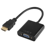 Cáp HDMI sang VGA + xuất âm thanh Full HD 1080P dài 24cm cho máy tính / DVD / đầu thu kỹ thuật số / laptop / điện thoại di động / máy nghe nhạc, chiều dài: 24cm (Màu trắng)