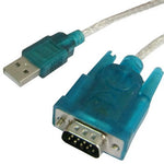 Cáp USB sang RS232 9 chân đực & bộ chuyển đổi RS232 9 chân cái sang RS232 25 chân đực với chip đơn, USB sang RS232 với chip đơn