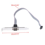 Cáp vỏ máy chủ cổng Com DB9 9 chân / cáp tấm cổng RS232, Chiều dài: 36cm, RS232, Chiều dài: 36cm