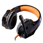 Tai nghe chơi game G2000 chụp tai stereo bass có mic & đèn LED cho máy tính, chiều dài cáp: 2.2m