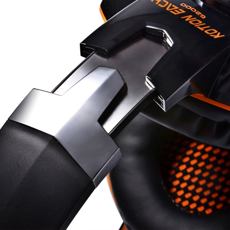 Tai nghe chơi game G2000 chụp tai stereo bass có mic & đèn LED cho máy tính, chiều dài cáp: 2.2m