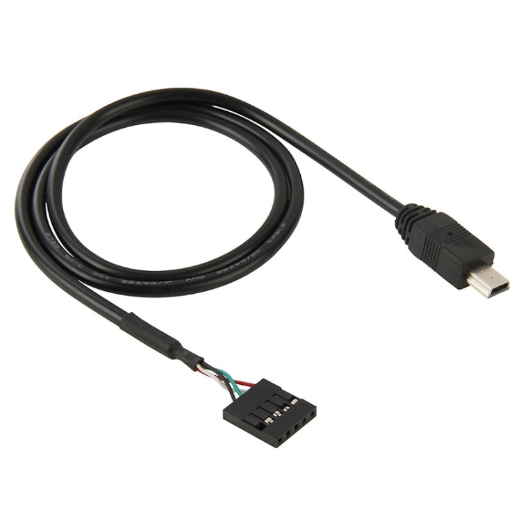 Cáp chuyển đổi đầu cái 5 chân bo mạch chủ sang USB Mini đực, Chiều dài: 50cm, 5 chân bo mạch chủ sang USB Mini