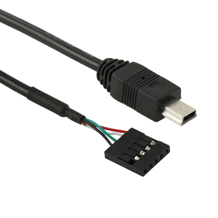 Cáp chuyển đổi đầu cái 5 chân bo mạch chủ sang USB Mini đực, Chiều dài: 50cm, 5 chân bo mạch chủ sang USB Mini