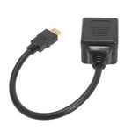 Bộ chia HDMI dài 30cm, đầu nối Y với 2 khớp nối (mạ vàng), 1 vào 2 (mạ vàng)