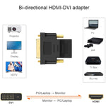 Bộ chuyển đổi HDMI 19 chân cái sang DVI 24+1 chân đực (mạ vàng), HDMI cái sang DVI 24+1 chân đực