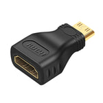 Bộ chuyển đổi Mini HDMI đực mạ vàng sang HDMI 19 chân cái, Mini HDMI đực sang HDMI cái
