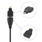 Bộ chuyển đổi Micro HDMI đực sang HDMI cái (mạ vàng), Micro HDMI đực sang HDMI cái