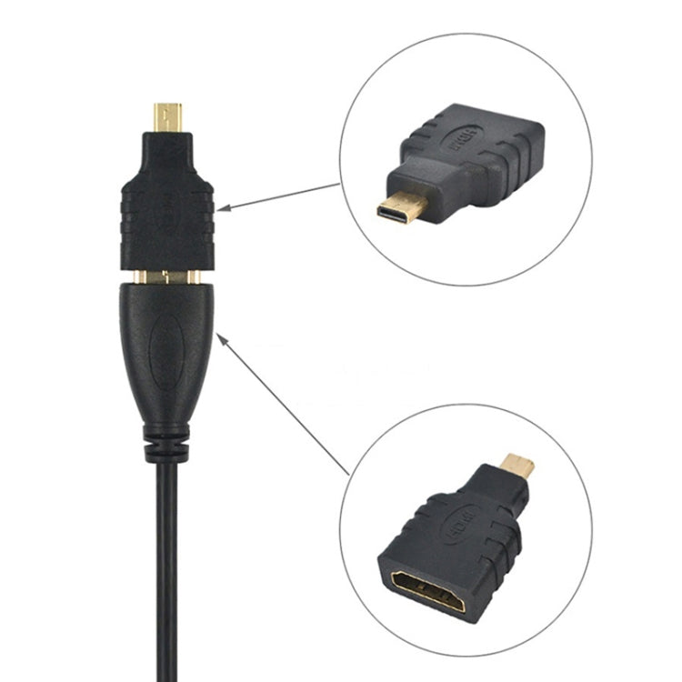 Bộ chuyển đổi Micro HDMI đực sang HDMI cái (mạ vàng), Micro HDMI đực sang HDMI cái