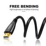 Cáp Micro HDMI đực mạ vàng 3D 1080P dài 1.5m sang HDMI đực cho điện thoại di động, máy ảnh, GoPro, Micro HDMI mạ vàng, Chiều dài: 1.5m