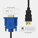 Cáp video HDMI đực sang VGA đực 15 chân