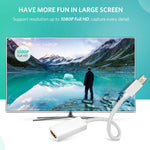 Cáp chuyển đổi Mini DisplayPort đực sang HDMI cái Full HD 1080P, Chiều dài: 20cm, Mini DP sang HDMI màu trắng