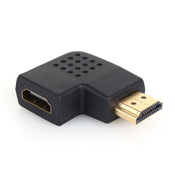 Bộ chuyển đổi HDMI 19 chân đực sang HDMI 19 chân cái mạ vàng góc 90 độ, HDMI cái sang đực