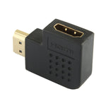 Bộ chuyển đổi HDMI 19 chân đực sang HDMI 19 chân cái mạ vàng góc 90 độ, HDMI cái sang đực
