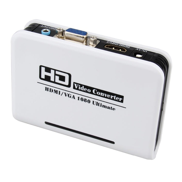 Cáp chuyển đổi HDMI sang VGA 1080P kỹ thuật số sang analog cho Xbox 360 PS3 PS4 PC Laptop TV Box Máy chiếu, HDMI sang VGA (màu trắng)