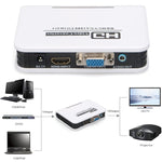 Cáp chuyển đổi HDMI sang VGA 1080P kỹ thuật số sang analog cho Xbox 360 PS3 PS4 PC Laptop TV Box Máy chiếu, HDMI sang VGA (màu trắng)
