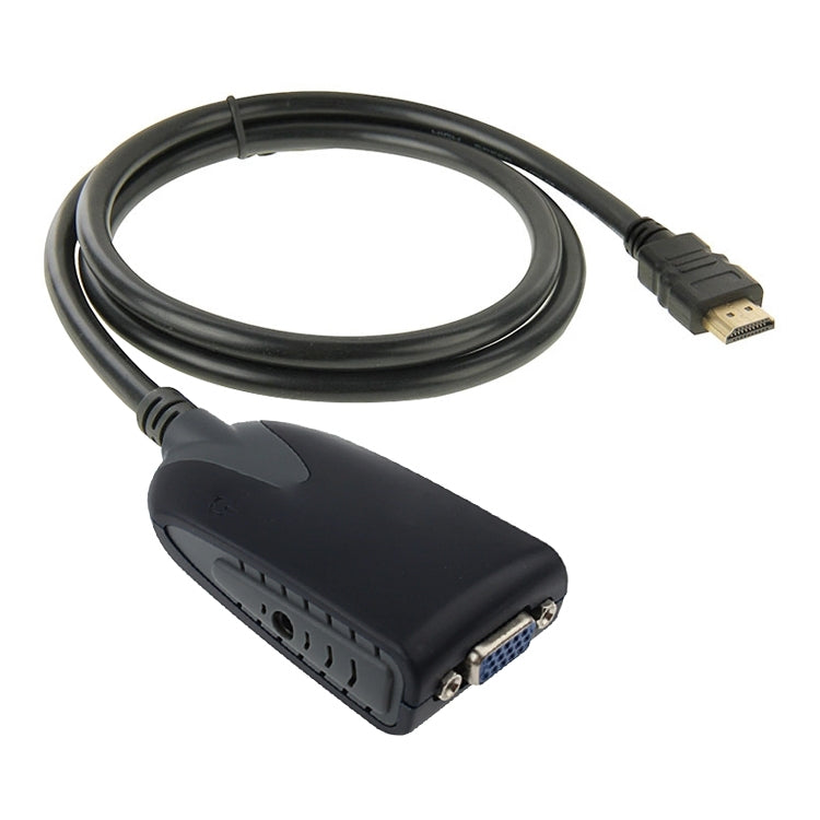 Bộ chuyển đổi HDMI đực sang VGA cái kèm cáp âm thanh, chiều dài: 50cm