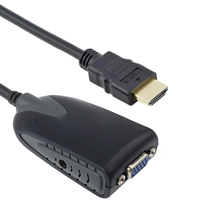 Bộ chuyển đổi HDMI đực sang VGA cái kèm cáp âm thanh, chiều dài: 50cm