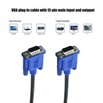 Dây cáp VGA 15 chân đực sang VGA 15 chân đực chất lượng cao dài 1.8m cho màn hình LCD / máy chiếu, 1.8m