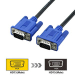 Dây cáp VGA 15 chân đực sang VGA 15 chân đực chất lượng cao dài 5m cho màn hình LCD / máy chiếu, 5m