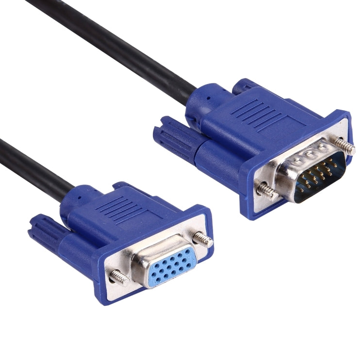 Dây cáp VGA 15 chân đực sang VGA 15 chân cái chất lượng tốt dài 1.5m cho màn hình LCD, máy chiếu, v.v., chiều dài: 1.5m