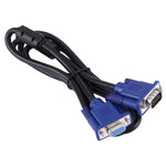 Dây cáp VGA 15 chân đực sang VGA 15 chân cái chất lượng tốt dài 1.5m cho màn hình LCD, máy chiếu, v.v., chiều dài: 1.5m