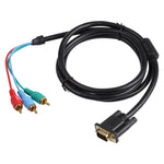 Cáp VGA 1.5m sang 3RCA RGB, VGA sang RGB