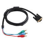 Cáp VGA 1.5m sang 3RCA RGB, VGA sang RGB