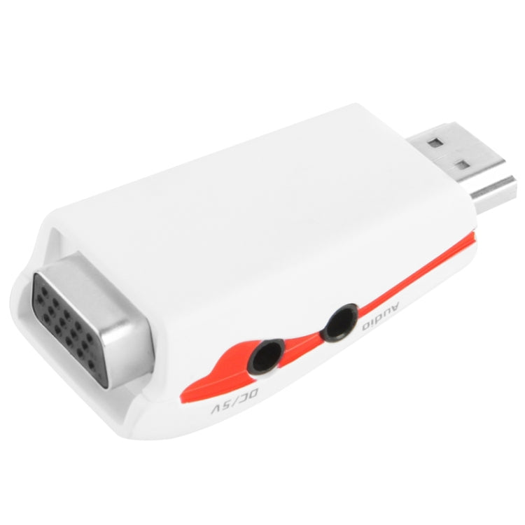 Bộ chuyển đổi HDMI sang VGA Full HD 1080P cho nguồn và âm thanh, S-PC-0470, S-PC-0470B