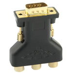 Bộ chuyển đổi VGA 15 Pin đực sang 3 RCA thành cái, VGA
