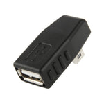 Bộ chuyển đổi Mini USB đực sang USB 2.0 AF, hỗ trợ chức năng OTG, góc trái 90 độ, góc phải 90 độ