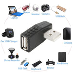 Bộ chuyển đổi USB 2.0 AM sang AF góc 90 độ, hỗ trợ chức năng OTG, góc phải 90 độ, góc trái 90 độ
