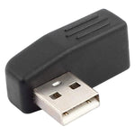 Bộ chuyển đổi USB 2.0 AM sang AF góc 90 độ, hỗ trợ chức năng OTG, góc phải 90 độ, góc trái 90 độ