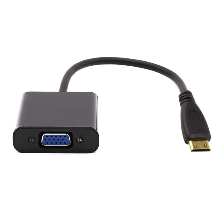 Cáp chuyển đổi video Mini HDMI đực Full HD 1080P 22cm sang VGA cái kèm cáp âm thanh, Mini HDMI