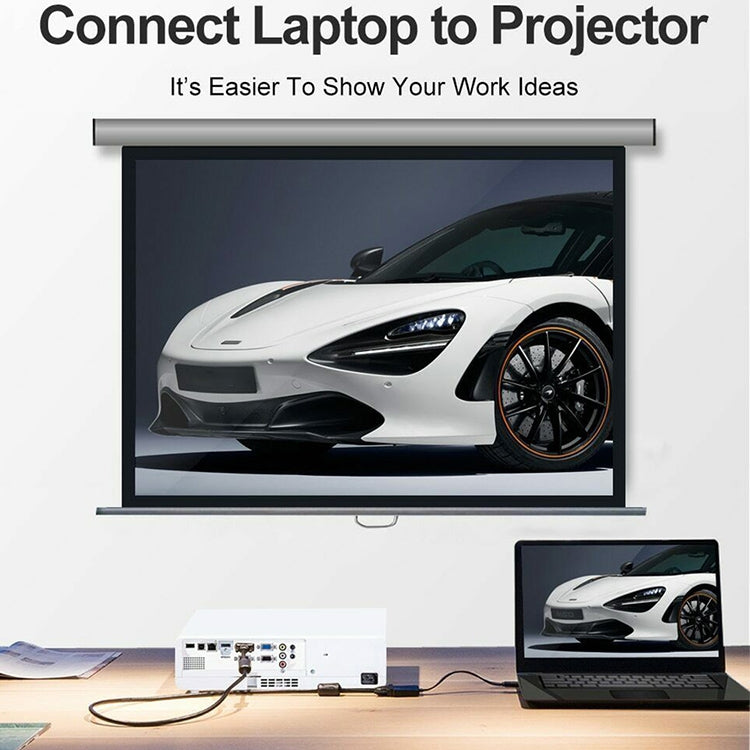 Cáp chuyển đổi video Mini HDMI đực Full HD 1080P 22cm sang VGA cái kèm cáp âm thanh, Mini HDMI