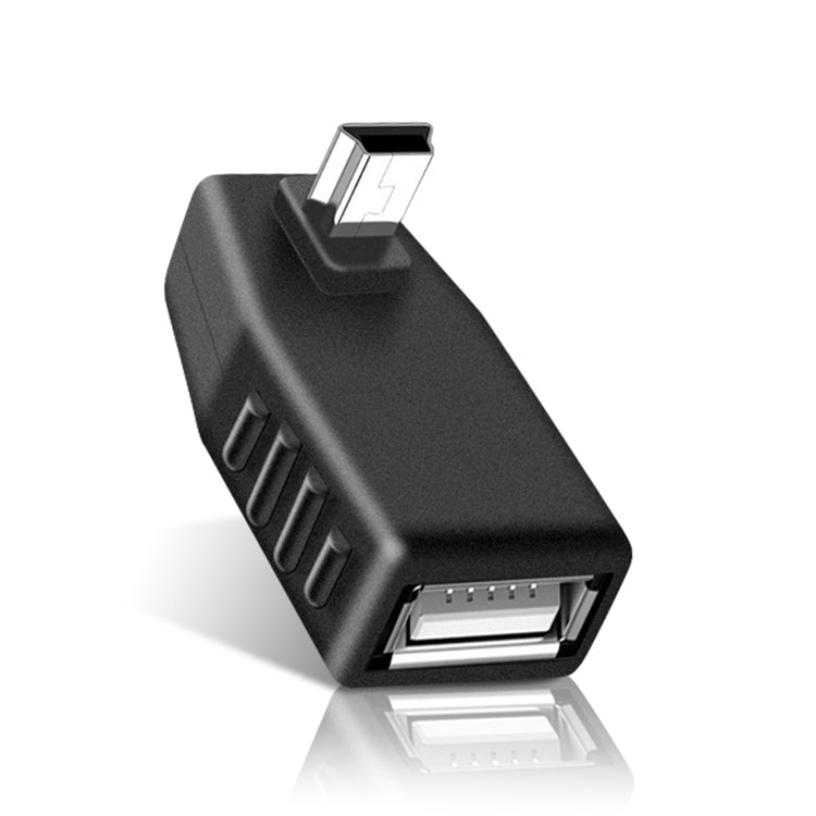 Bộ chuyển đổi Mini USB đực góc 90 độ sang USB 2.0 AF, góc lên 90 độ, góc xuống 90 độ
